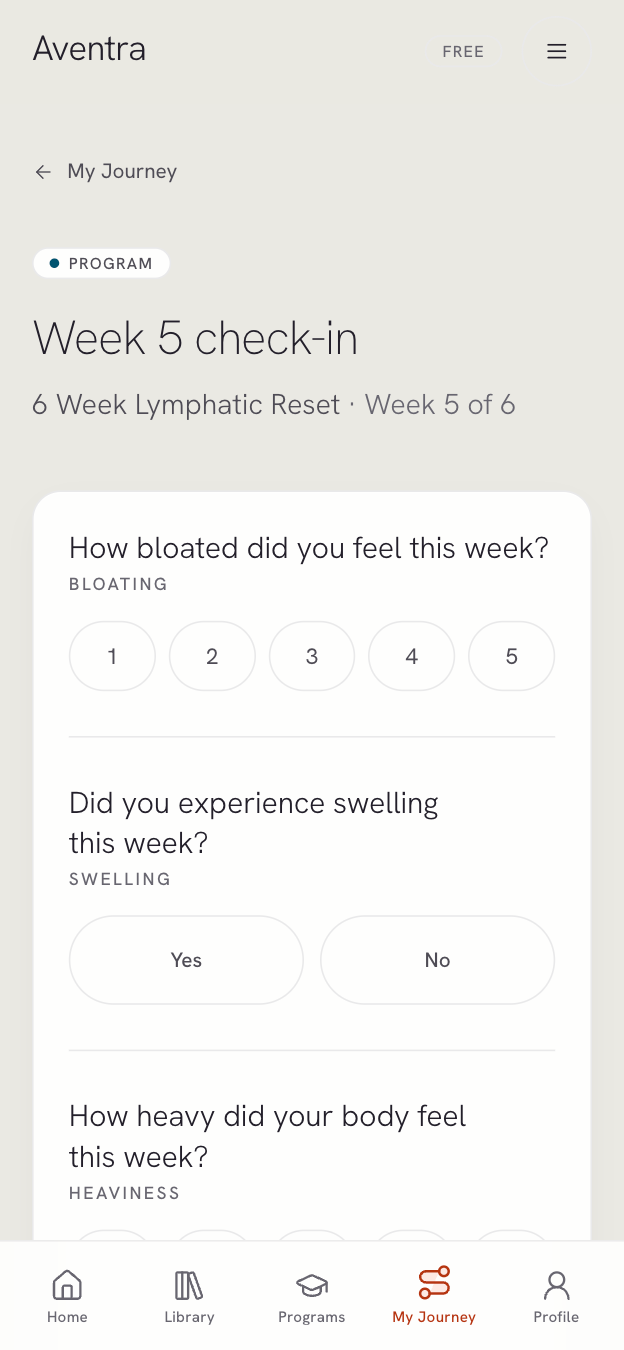 The weekly check-in